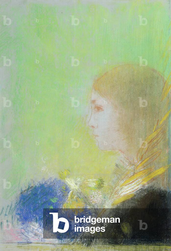 Profil de Jeune Fille (pastellfarben)