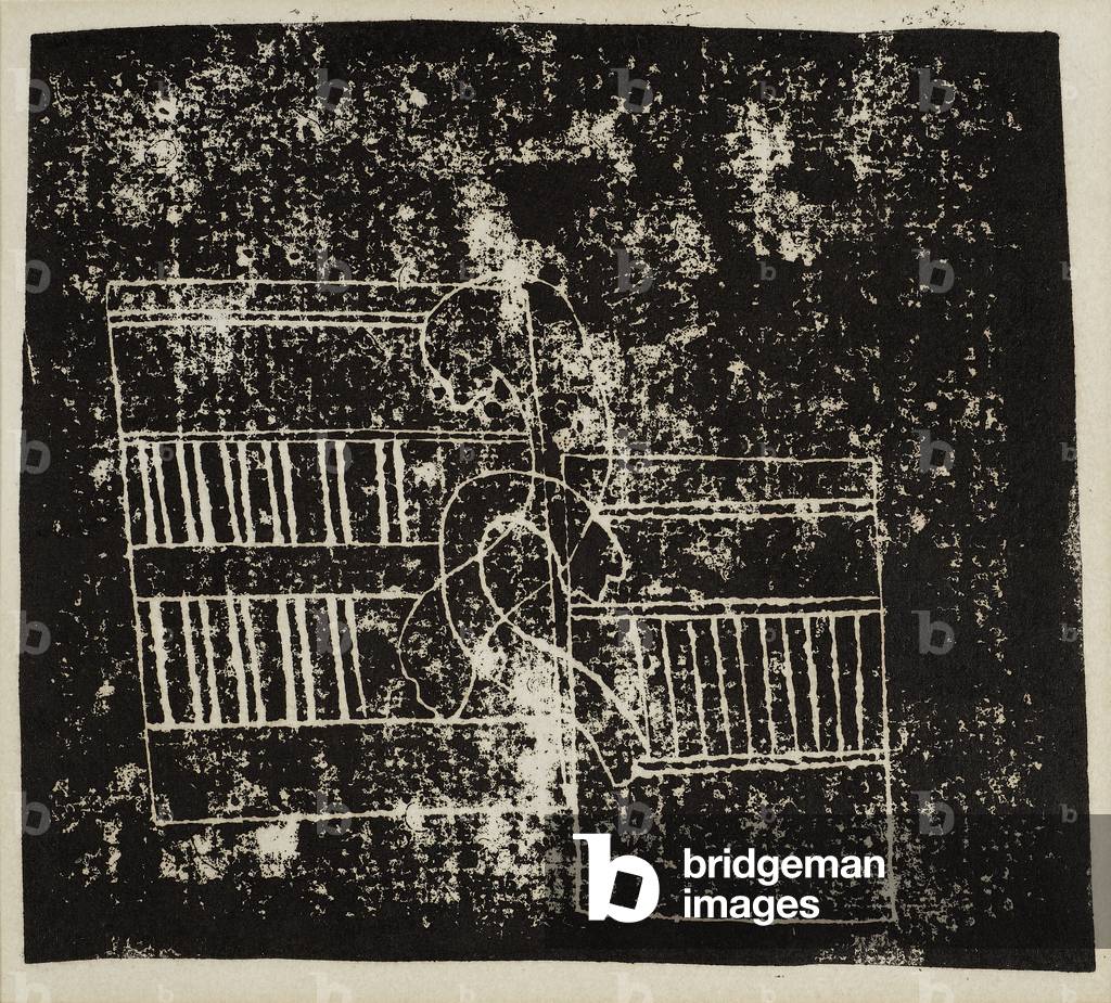 Bild von Gravur "zwei Becher" 1928 von Ben Nicholson, b/w