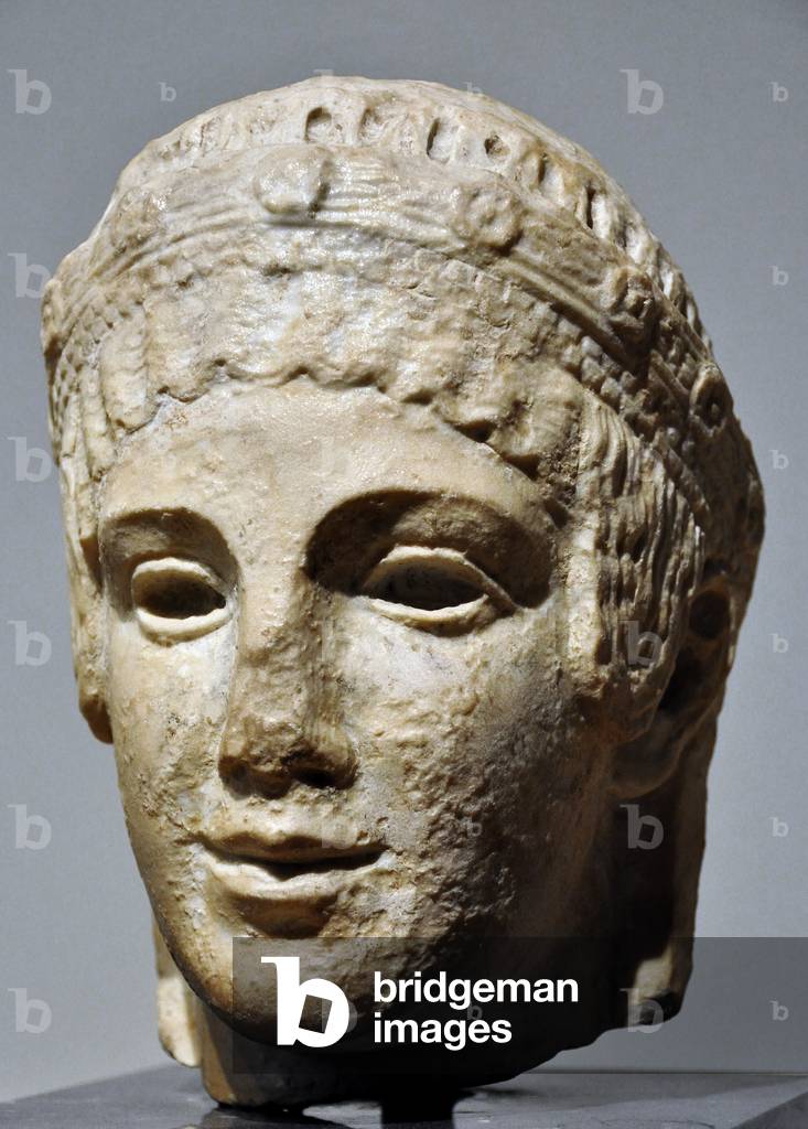 Testa di Atena, I secolo (marmo)