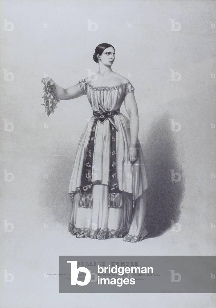 L'opéra de Vincenzo Bellini Norma - Adelaide Kemble comme Norma