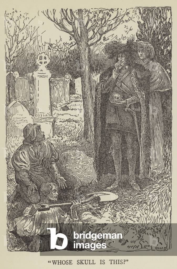 “Wessen Schädel ist das?” (Litho)