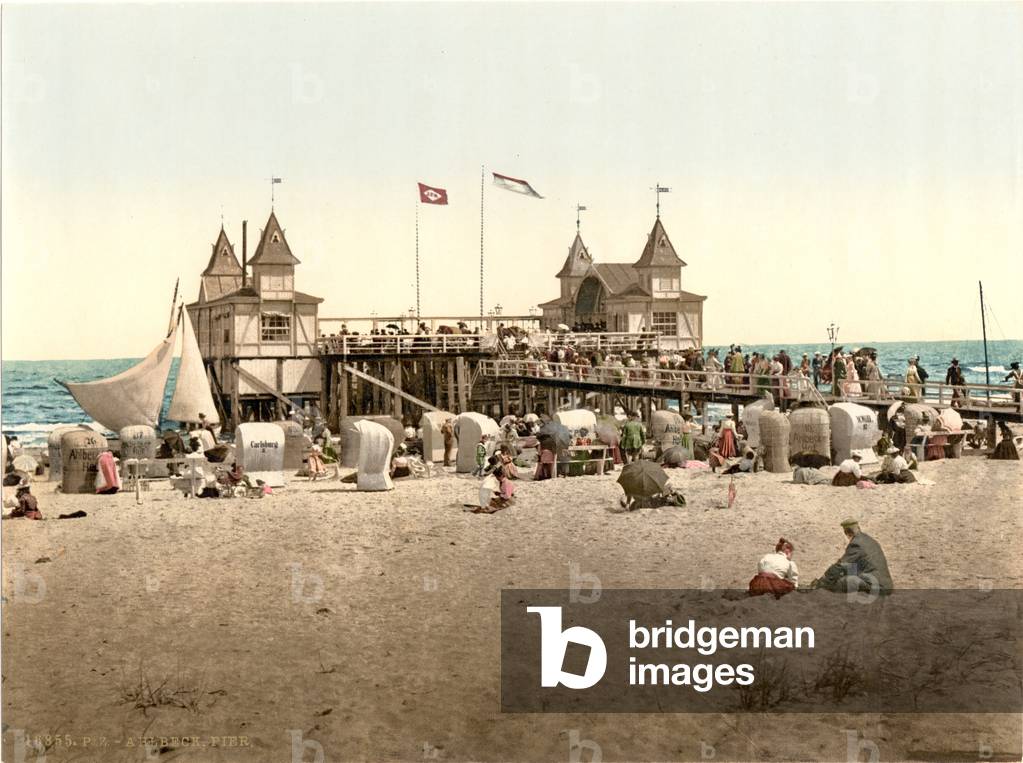 "Der Pier", c.1900 von German School