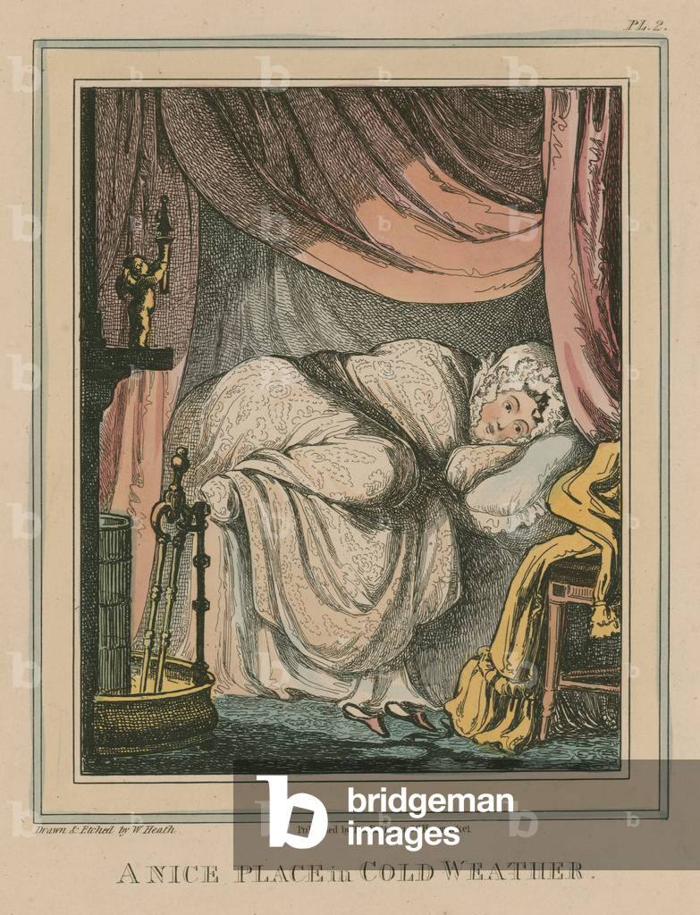 Image de Gravure représentant Un endroit agréable par temps froid (gravure colorée) par William Heath