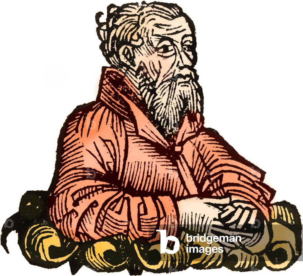 Portrait of Strabo, 1493 (woodcut)