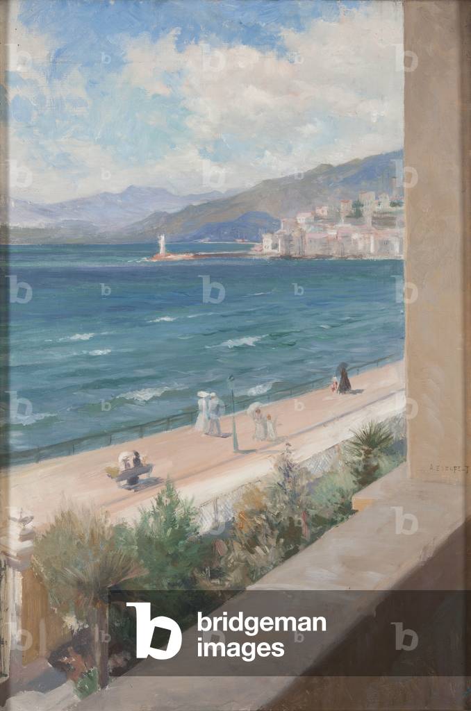 Immagine di Dipinto "Dalla mia finestra a Cannes" 1891 di Albert Gustaf Aristides Edelfelt