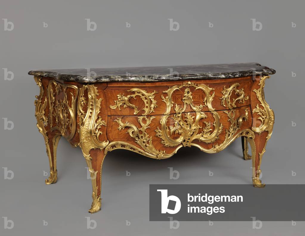 Louis XV's Commode, Antoine-Robert Gaudreaus (1682-1746), Jacques Caffieri (1678-1755), Frankreich, 1739 (Eich