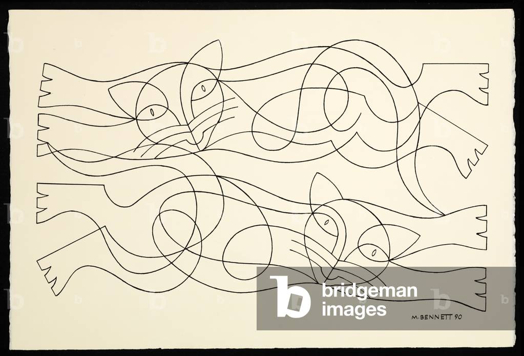 "Ohne Titel" von Manuel Bennett, b/w