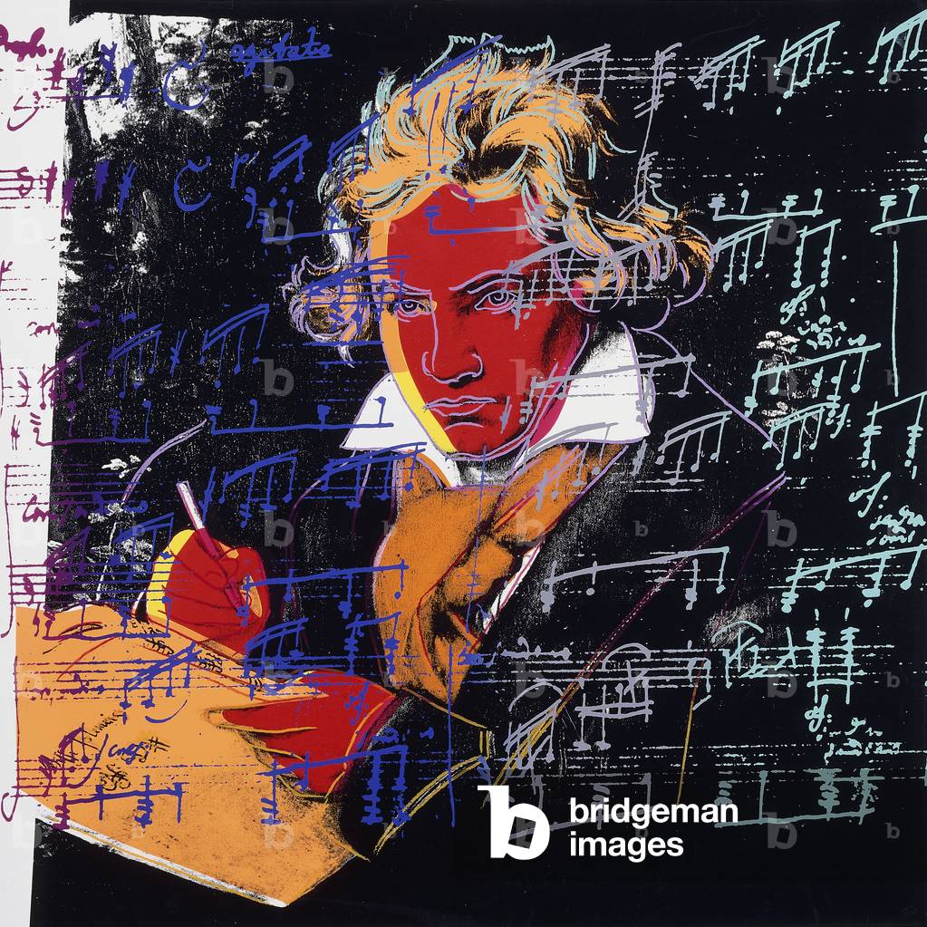 Image de Estampe représentant Beethoven, 1987 par Andy Warhol
