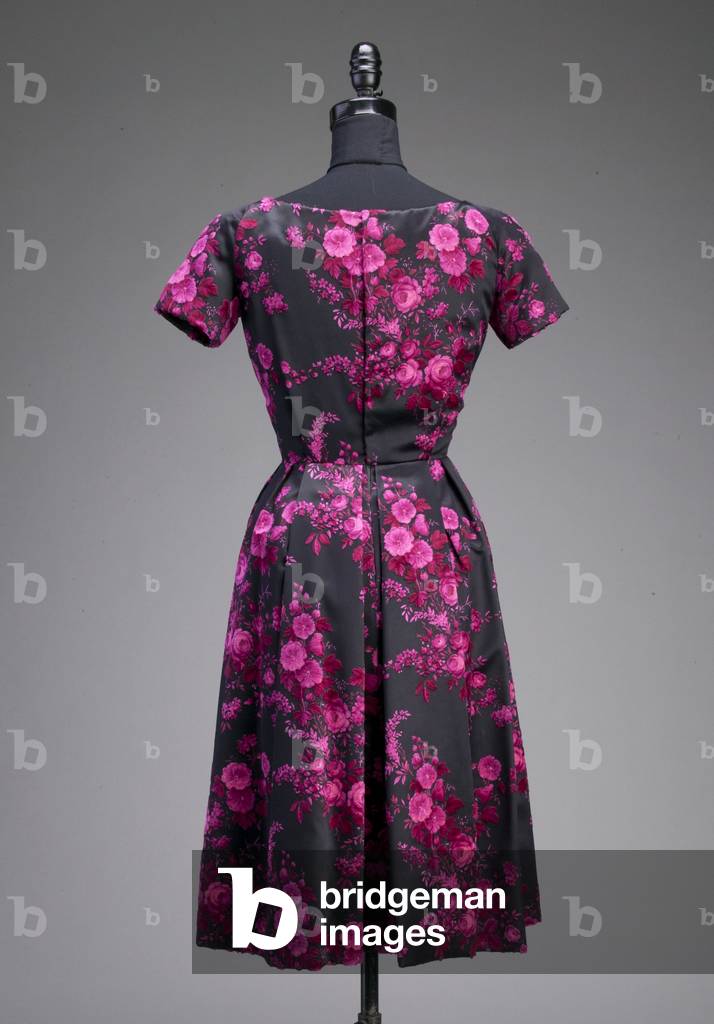 Abendkleid, um 1953 (Rückseite), Seidenvelours, Christian Dior, Frankreich