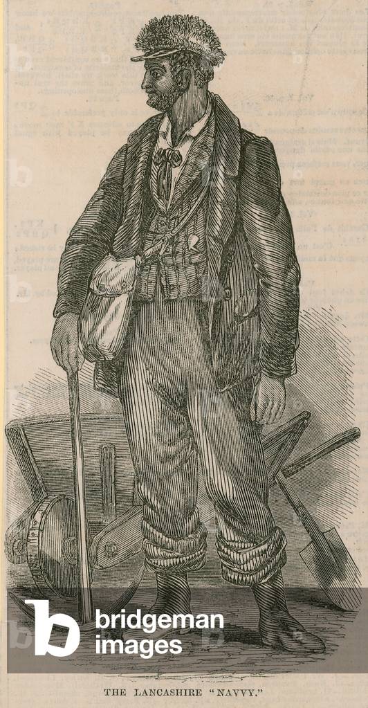 "Il Lancashire Navvy (incisione)" di English School