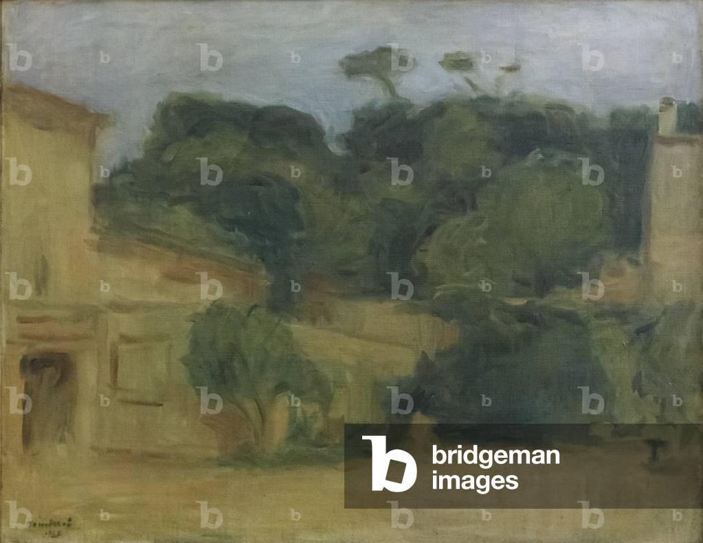 Römischer Innenhof, 1937 (Öl auf Leinwand)