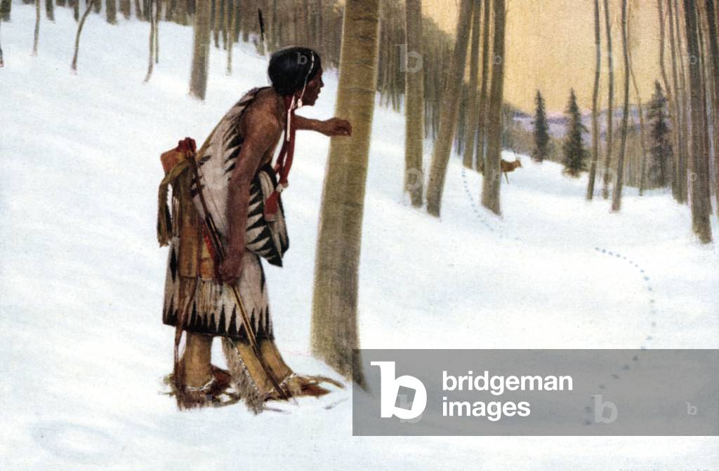 Native American Jäger aus