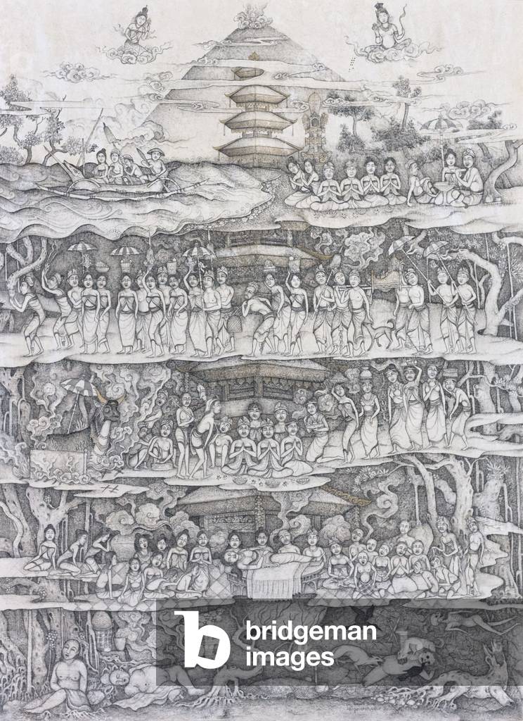 Immagine di Dipinto "Circle of life" 2000 di Dewa Nyoman Sugi