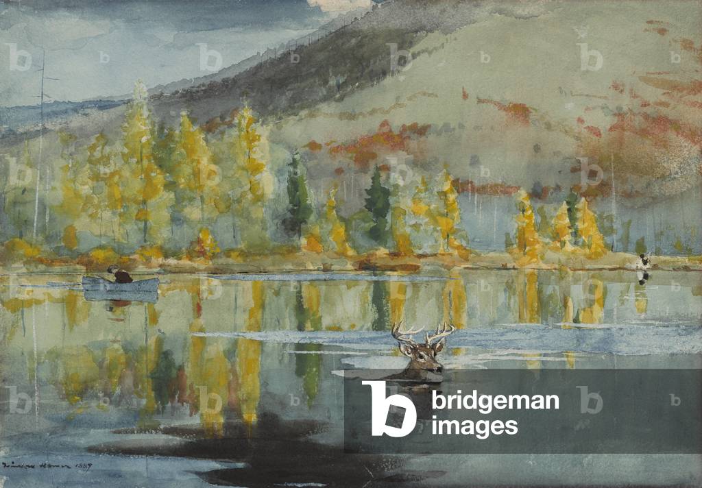 Bild von Zeichnung "Ein Oktober-Tag", 1889 von Winslow Homer