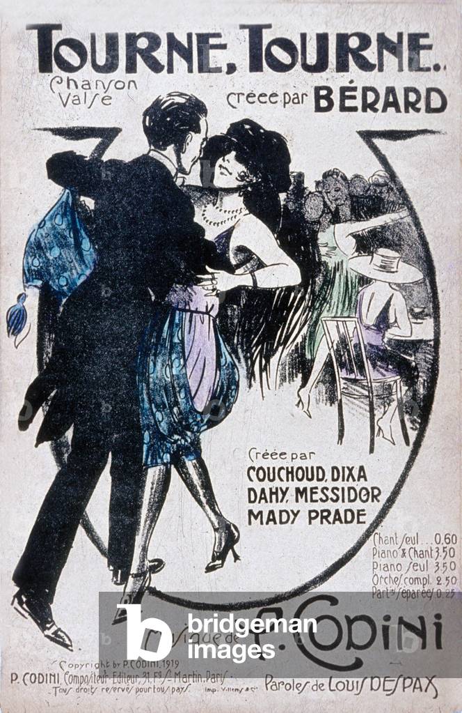Si scopre il Valzer creato da Berard musica di Codini testo di Louis Despax 1919