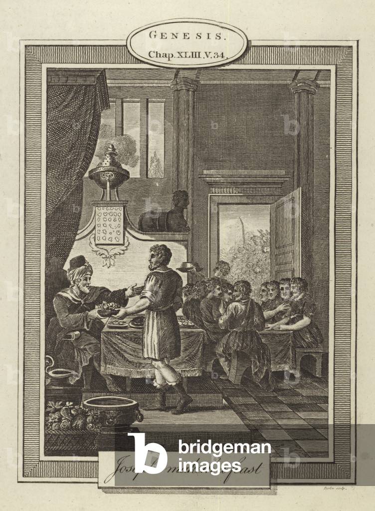 "Joseph fa una festa" 1801 di English School