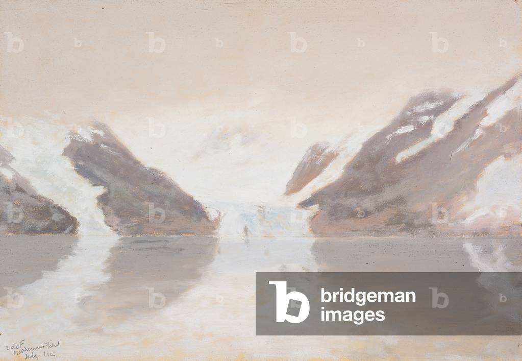 Bild von Zeichnung "Harriman's Fiord", 1912 von Sr. Forest