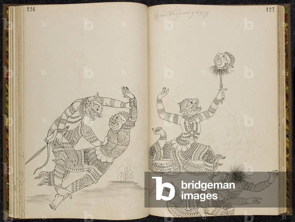 Image de Dessin représentant Scène de bataille 1880, b/w