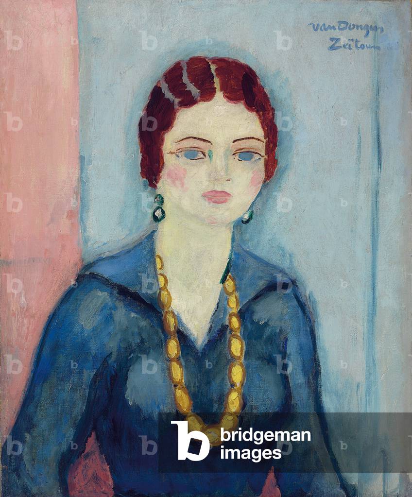 Image de Peinture représentant Portrait de Madame Mahmoud Bey Sultan Helmeja-Zeitoun (huile sur toile) par Kee