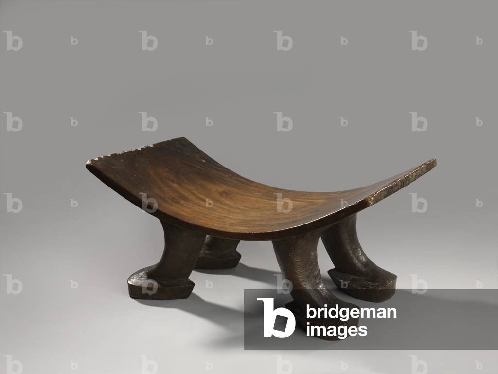 Chieftain Hocker, Cookinseln, Anfang des 20. Jahrhunderts (Holz)
