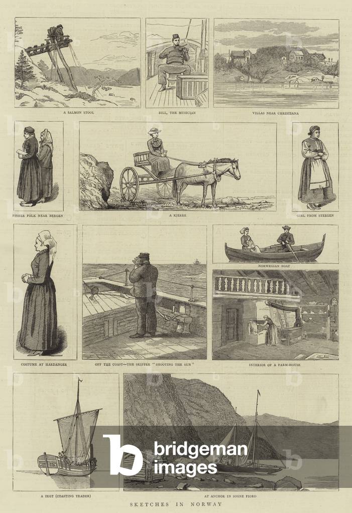 Schizzi in Norvegia (incisione)