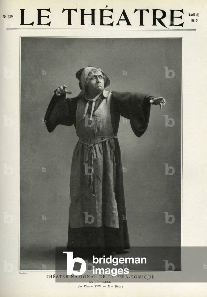 "Le Theatre Magazine Cover" 1910, b/w
