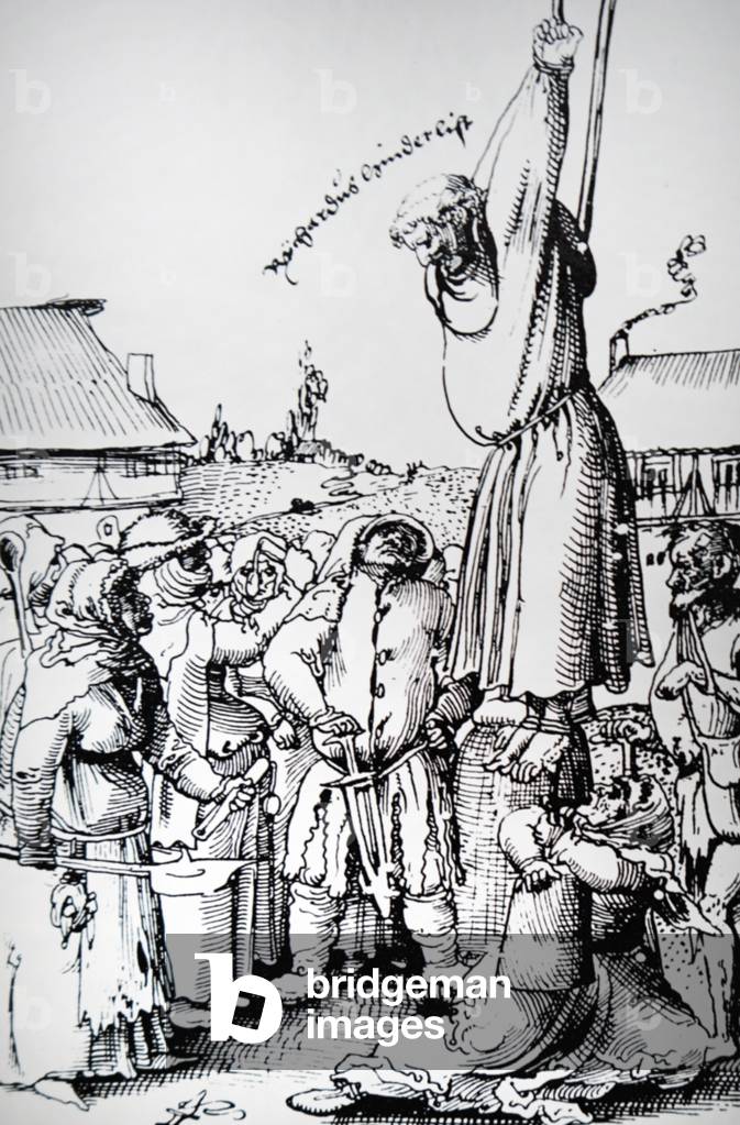 The torture of a Monk by Swiss Protestants
