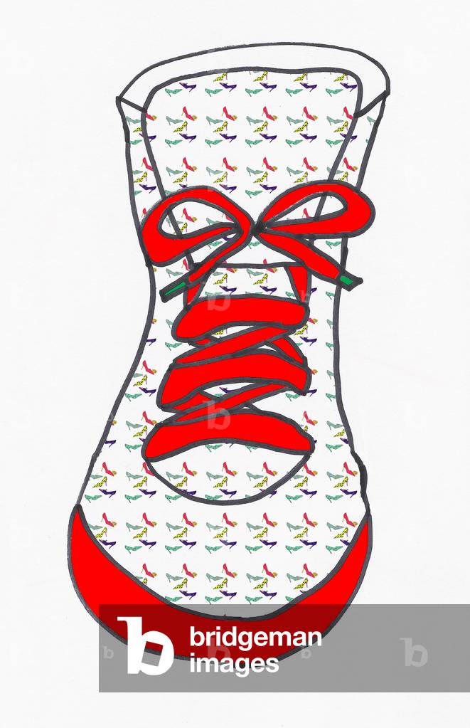"Sneaker 2 (penna su carta e photoshop)" di Daisy de Villeneuve