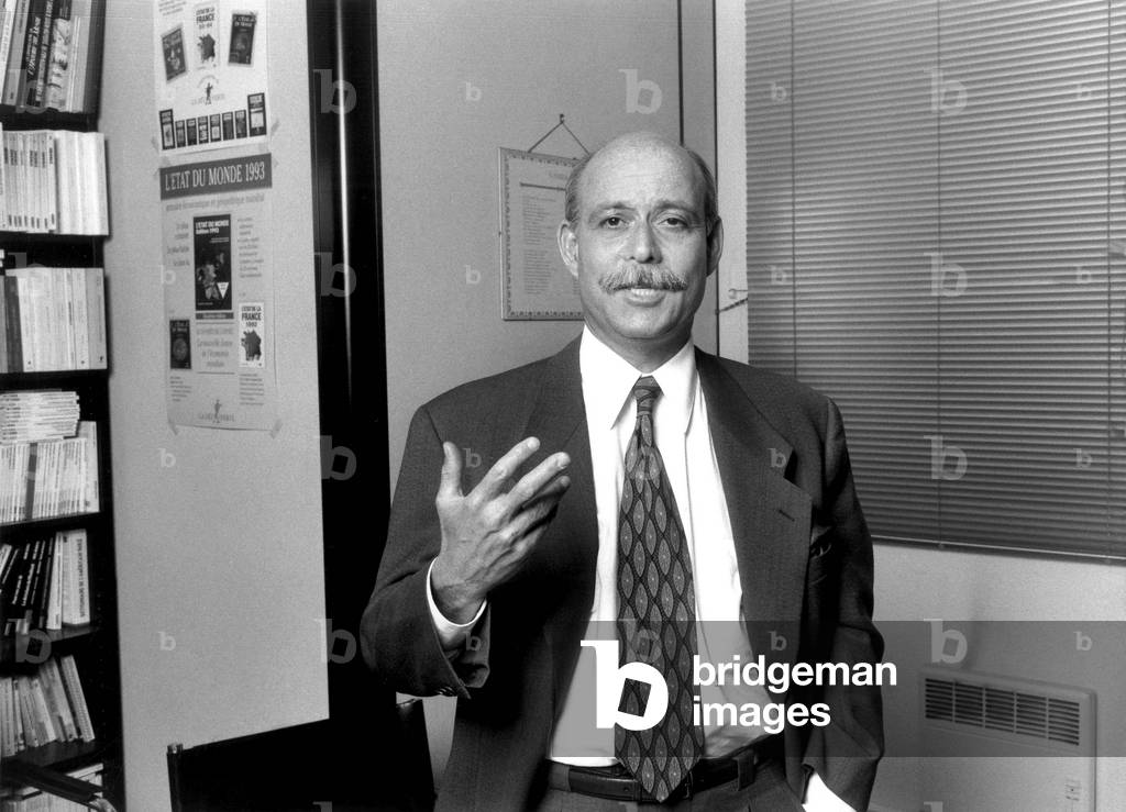 Image of Photography depicting Jeremy Rifkin by Louis Monier, b/w