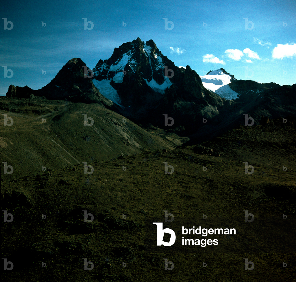 Image of Side view of Batian, the highest peak of Mount Kenya