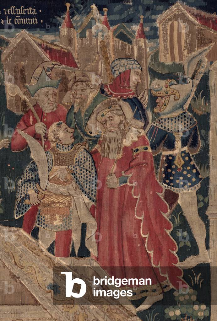 Geschichte von Saint Piat und Saint Eleuthère, auch Wandteppich von Arras genannt. Bestellt vom Kanon Toussain