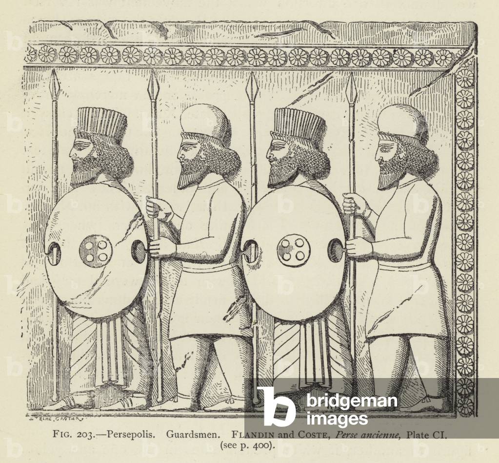 Persepolis by Charles Perrot, b/w
