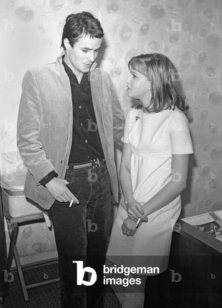 "L'attrice e doppiatrice tedesca Helga Anders e il collega Michael Maien" 1970