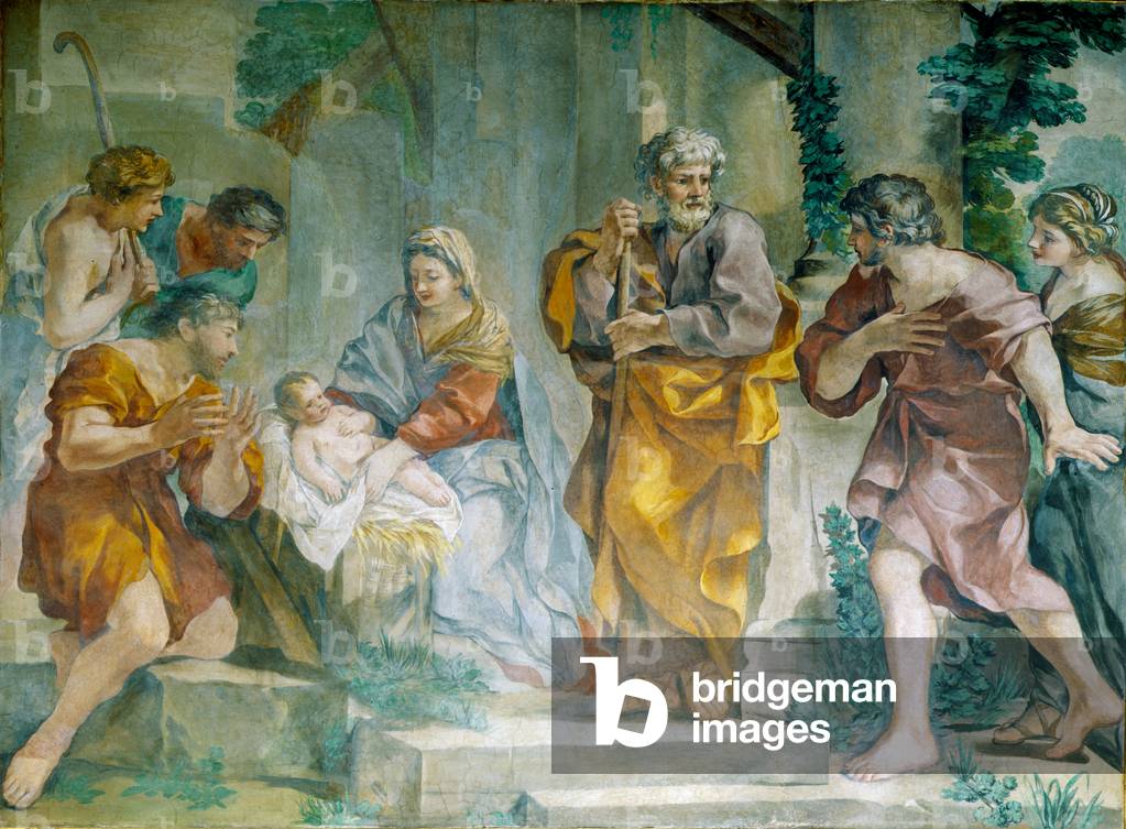 Bild von Gemälde "Barock - Malerei: Fresken aus der Kapelle - Barberini-Palast" 1601 von Pietro da Cortona