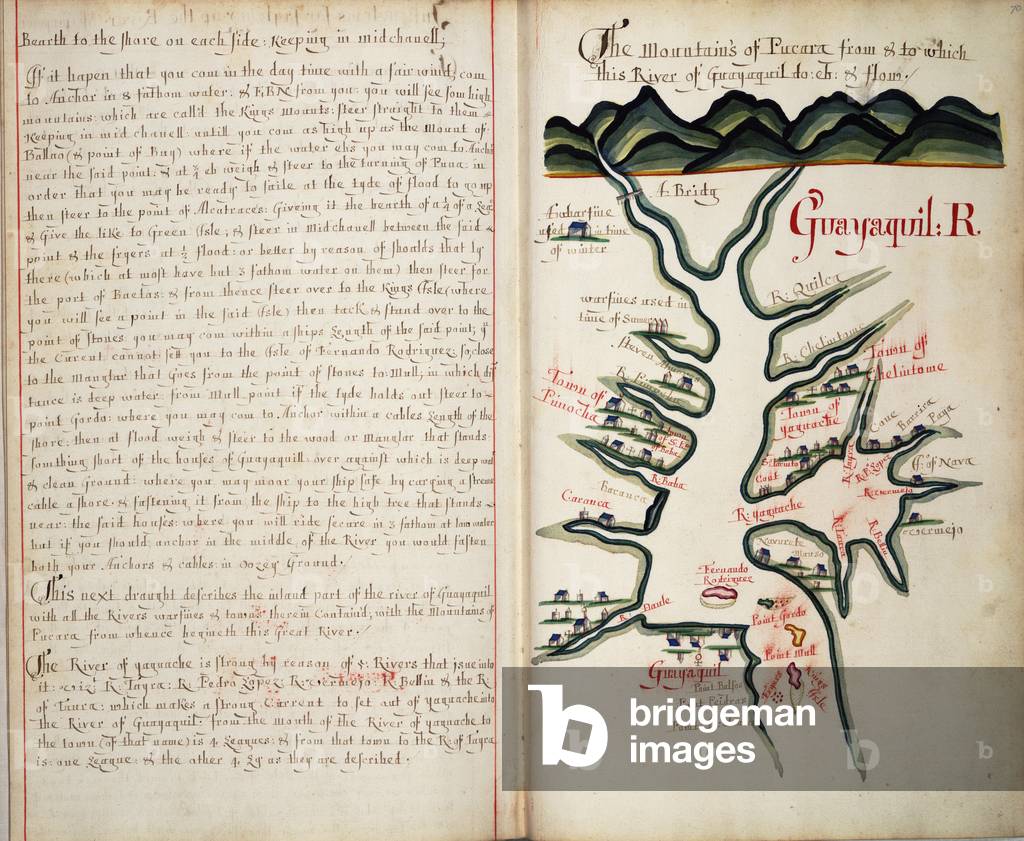 Image of Map & plan depicting Guayaquil R 1685 by William Hack