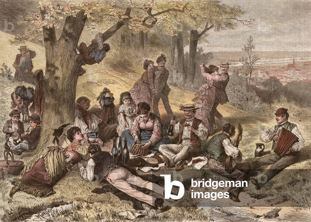 Immagine di Incisione "Una piacevole escursione domenicale a Vienna (incisione)" 1801