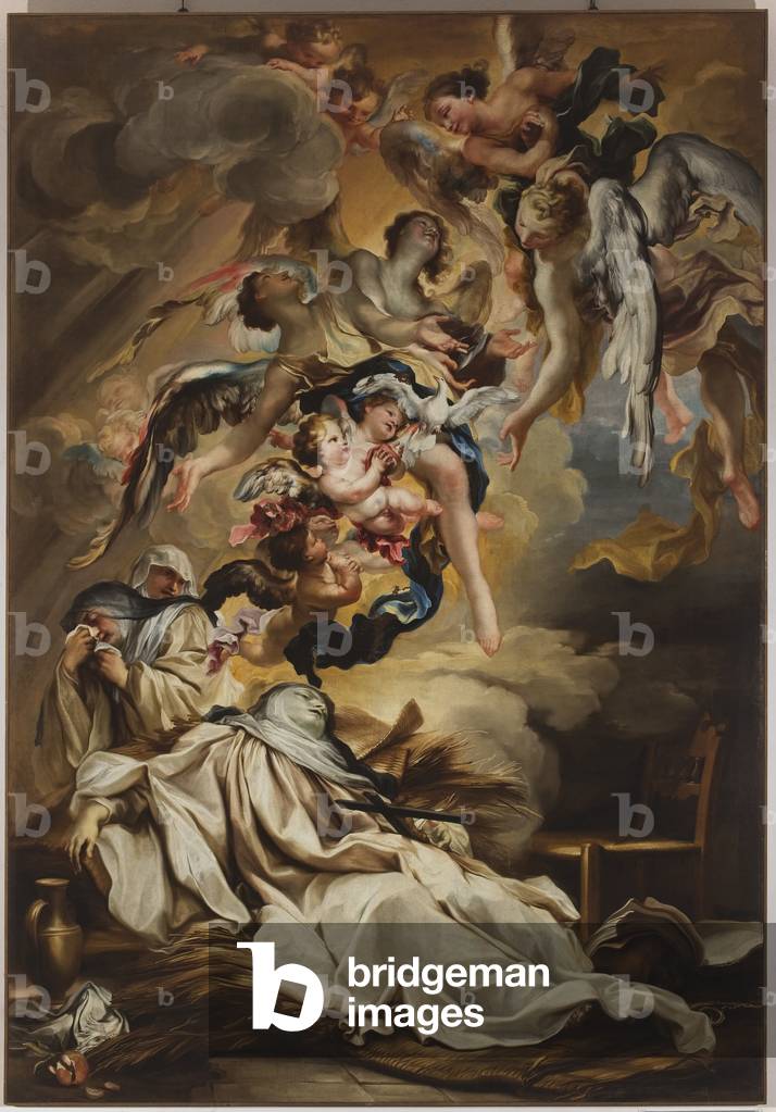 Morte di Santa Scolastica, c.1700 (oil on canvas)