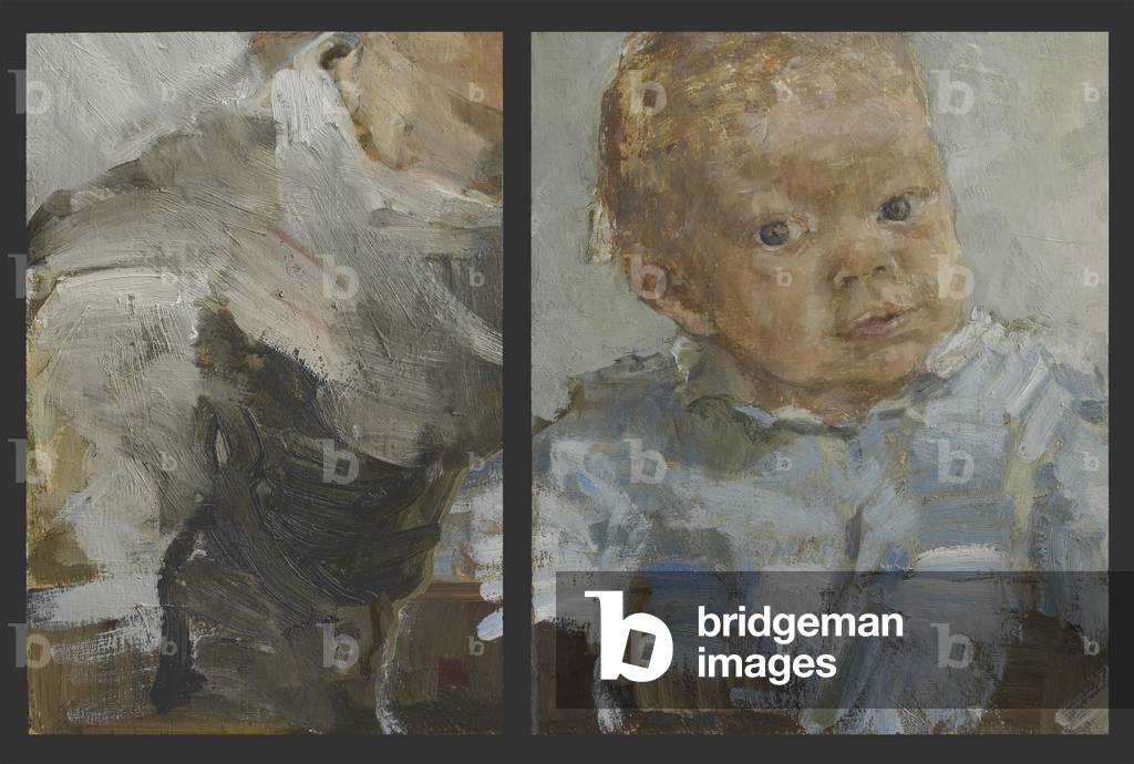 Immagine di Dipinto "Spalla e bambino" 1989 di Emily Patrick