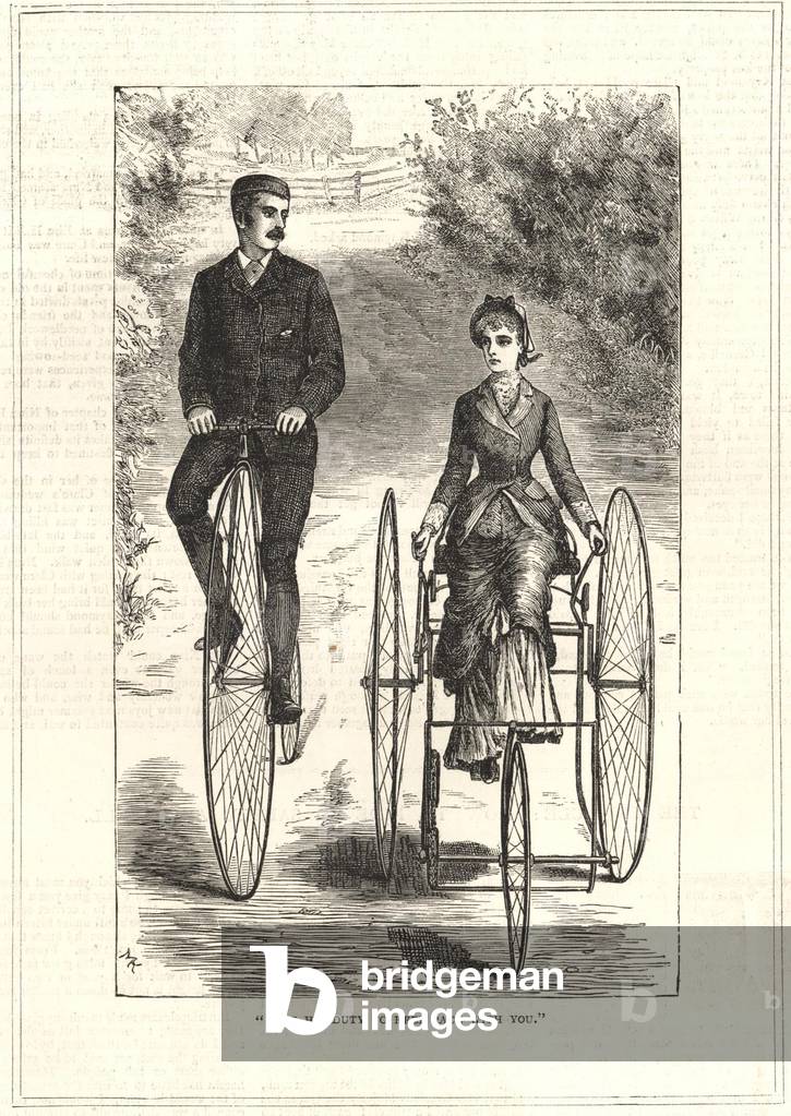 "Penny Farthings Magazinplatte" 1870, b/w