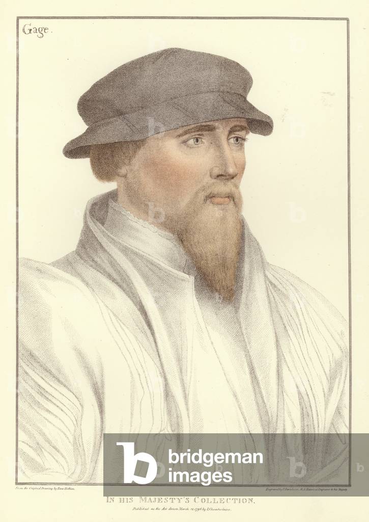 "Sir John Gage (Aquatinte)" von Hans Holbein the Younger