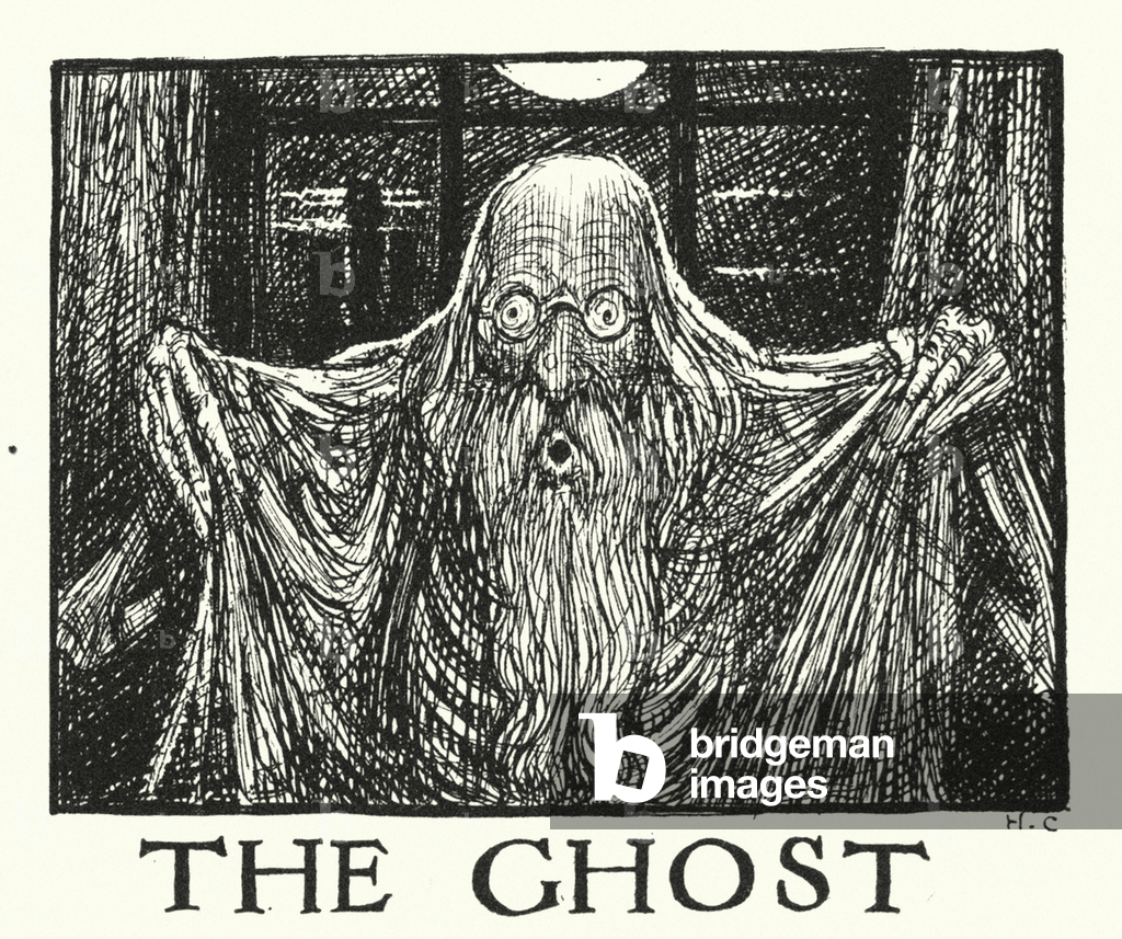 Bild von Druck "Ingoldsby Legenden: Der Geist (Litho)" 1901 von Herbert Cole