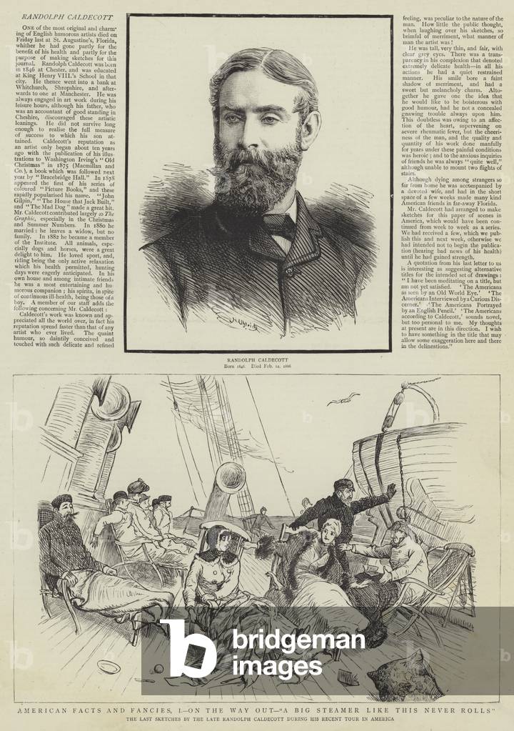 "American Facts and Fantcies" von Randolph Caldecott, b/w