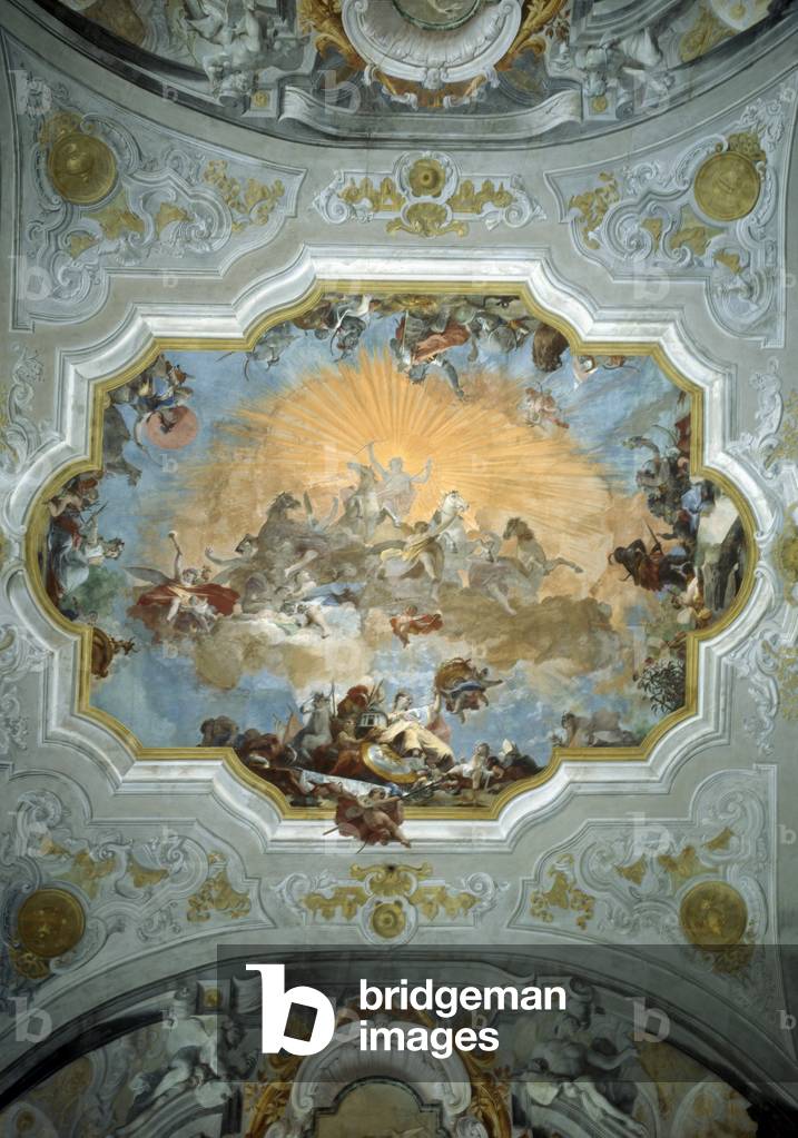 Bild von Gemälde "Allegorie der Vier Ecken der Welt (Fresko)" von Giovanni Battista Crosato