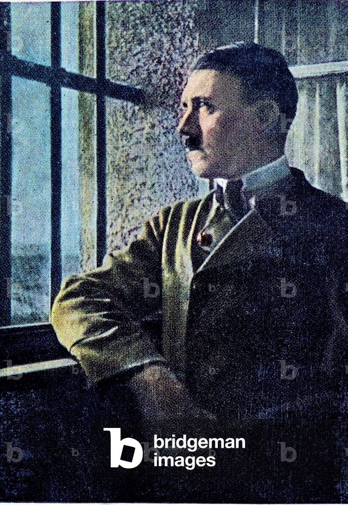 Image of Adolf Hitler inside Lansburg prison,1924