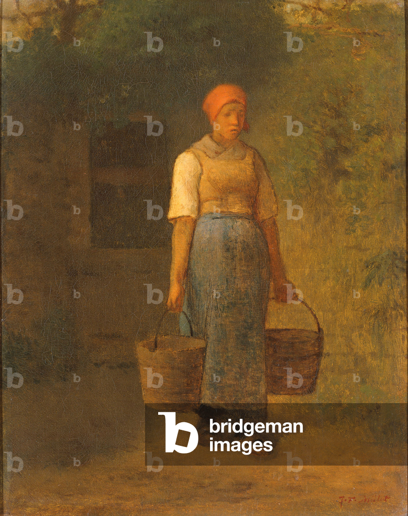 Ragazza che trasporta acqua, 1855 (olio su tela)