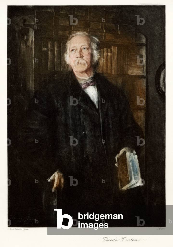 Theodor Fontane (colour litho)