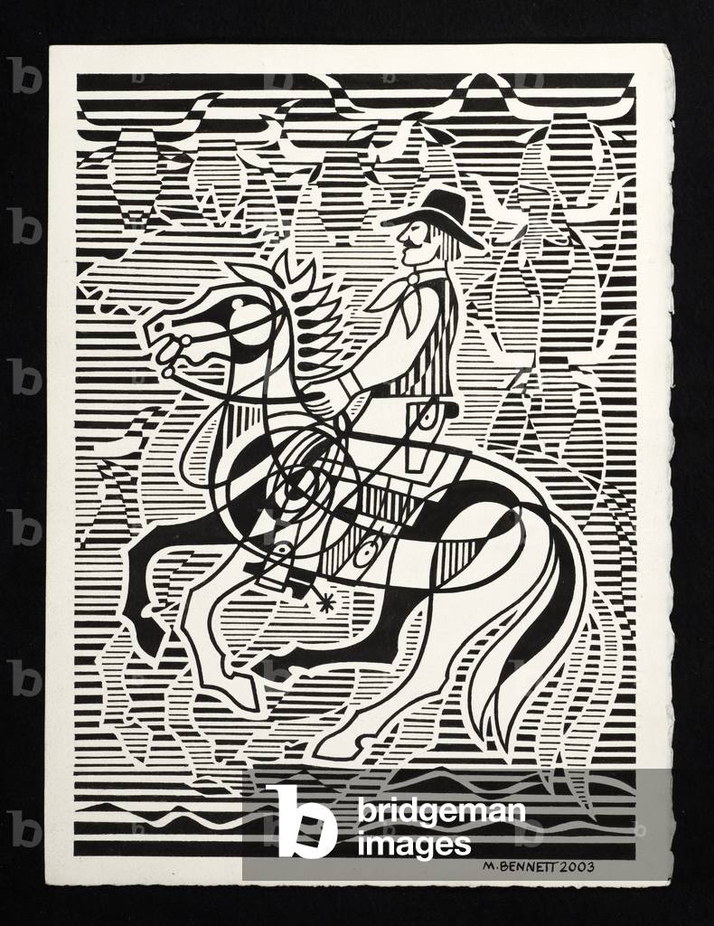 "Ohne Titel" von Manuel Bennett, b/w