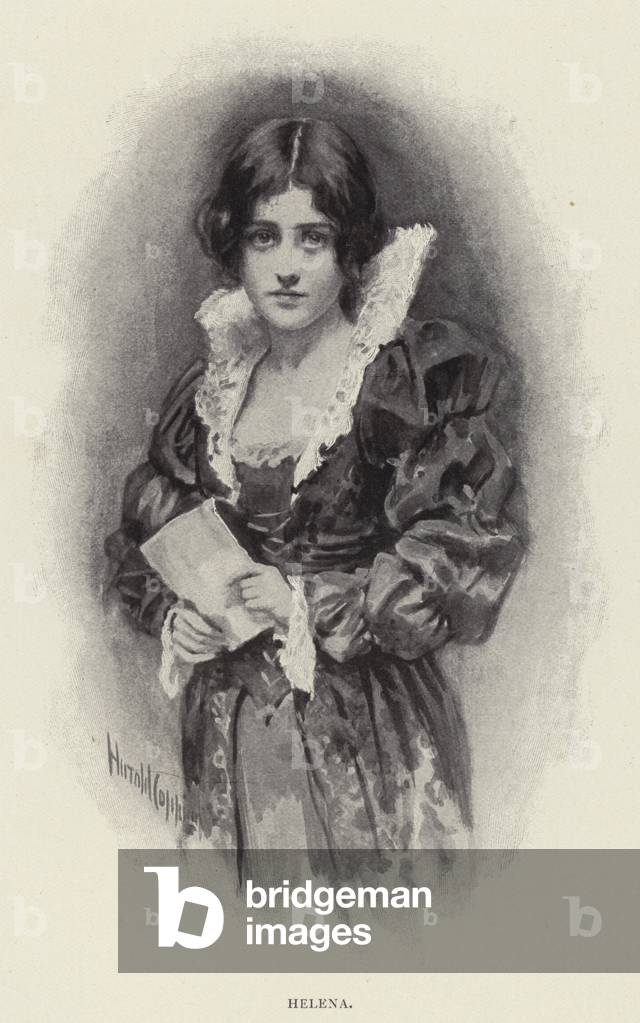 Image of Print depicting Helena (litho) by Harold Copping