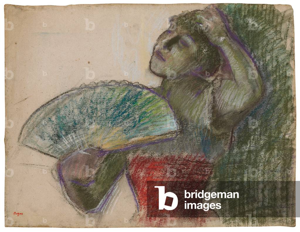 "Ballerina con un ventilatore; Danseuse a l'eventail" 1894 di Edgar Degas