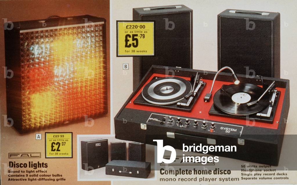 discos lights turntables decks record players